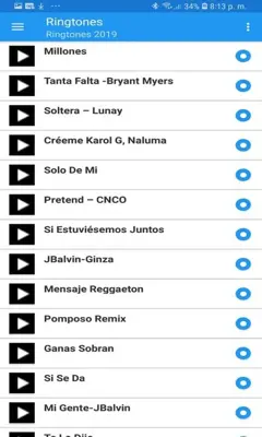 Ringtones Reggaeton android App screenshot 3